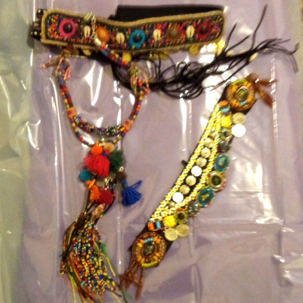 COSTUME TRIBAL DANCEWEAR SET ARABIC BELLYDANCER JEWELRY BELT